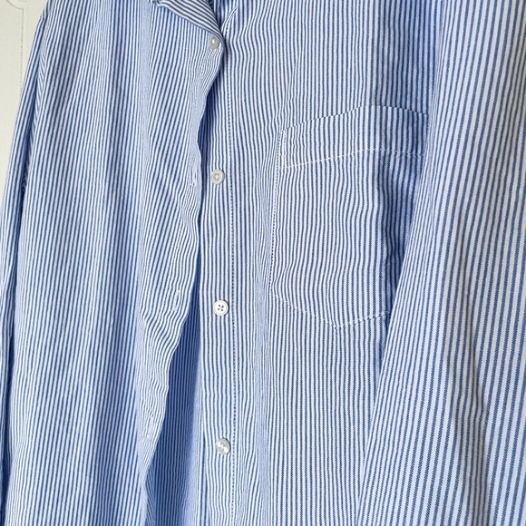 Tilly’s RSQ Blue Striped Button Down Shirt - Picture 8 of 12